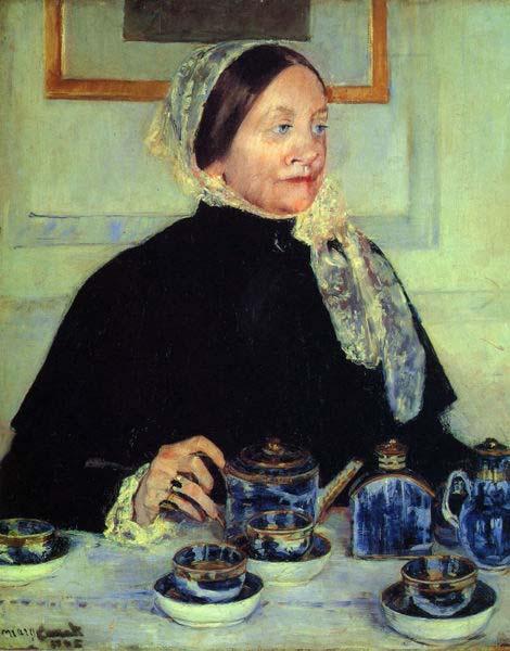 Mary Cassatt Lady at the Tea Table Sweden oil painting art